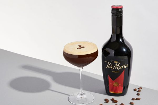 Espresso martini lavet med kaffe likør